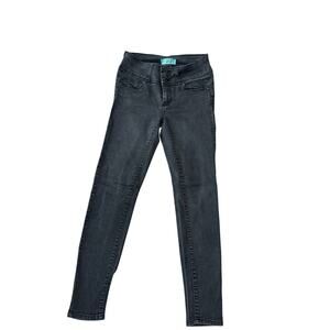 Wax Jean Butt I Love You Black Skinny Jeans High Rise Push Up Size 7